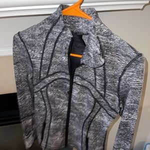 Black and white heathered lululemon define jacket size 4